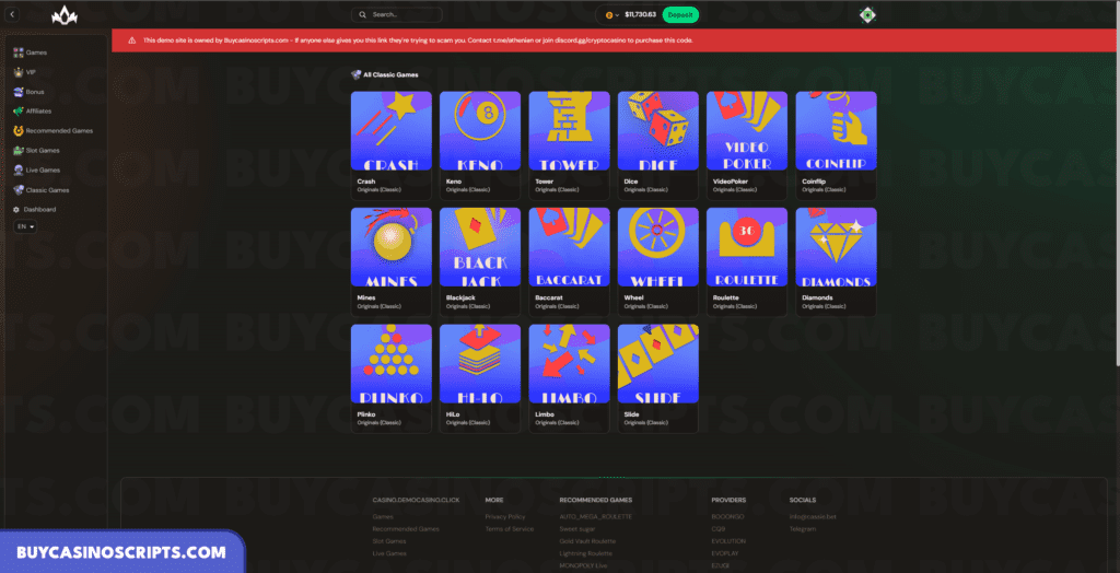Crypto casino source code 2024 purchase